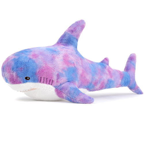 MorisMos Giant Shark Stuffed Animal, Chubby Shark Pillow Baby Shark Plush Toy Shark Toys Cute Stuffed Shark Plush Big Shark Plush Pillow for Kids, Purple, 40in