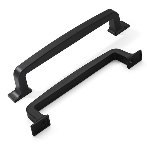 khtumeware 2 Pack 5 Inch Kitchen Cabinet Handles Matte Black Cabinet Pulls Black Drawer Pulls Kitchen Cabinet Hardware Kitchen Handles for Cabinets Cupboard Handles Drawer Handles