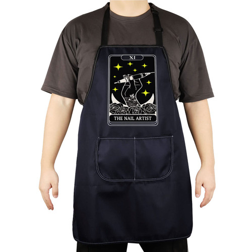 CENWA Nail Technician Aprons Nail Artist Gifts Nail Tech Tarot Nail Tech Adjustable Apron For Nail Salons (NAIL ARTIST apron) CENWA Nail Technician Aprons Nail Artist Gifts Nail Tech Tarot Nail Tech Adjustable Apron For Nail Salons (NAIL ARTIST apron)