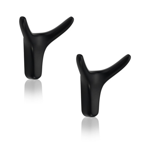 FILTA Coat Hooks Bathroom Towel Hooks,Matte Black Wall Hooks,Robe & Towel Hooks for Bathroom Wall Mounted,Duty and Stylish Wall Coat Hooks for Hanging Clothes, Hats, Bags, Kitchenware, Towels(2 Pack)