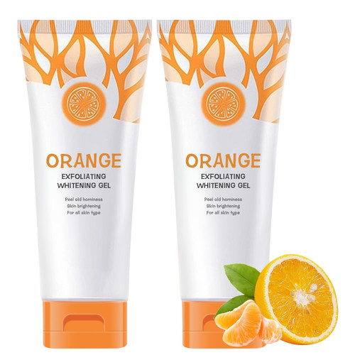 2Pcs Orange Exfoliating Gel Scrub Face Body Skin, Orange Exfoliating Gel, Natural Orange Peeling Gel Face Scrub 2Pcs Orange Exfoliating Gel Scrub Face Body Skin, Orange Exfoliating Gel, Natural Orange Peeling Gel Face Scrub