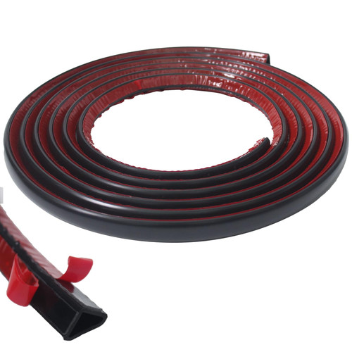 JSIWOTH 9.8 Ft Molding Trim Peel and Stick, Flexible Quarter Round Wall Trim Self Adhesive for Kitchen Backsplash, Waterproof Tile Edge Trim for Floor, Ceiling, Wall Corner, Baseboard Black