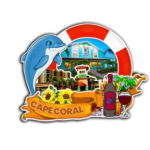 Cape Coral Florida USA Magnet Fridge Magnet Wooden 3D Landmarks Travel Collectible Souvenirs Decoration Handmade -2671 Cape Coral Florida USA Magnet Fridge Magnet Wooden 3D Landmarks Travel Collectible Souvenirs Decoration Handmade -2671