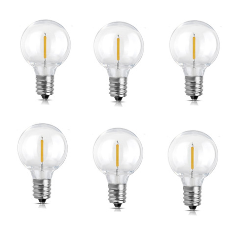 Mlambert 6 Pack Solar G40 LED Light Bulbs, Replacement Bulbs Compatible with G40 Solar LED Outdoor String Lights Asin B0BYZHWY12 Mlambert 6 Pack Solar G40 LED Light Bulbs, Replacement Bulbs Compatible with G40 Solar LED Outdoor String Lights Asin B0BYZHWY12
