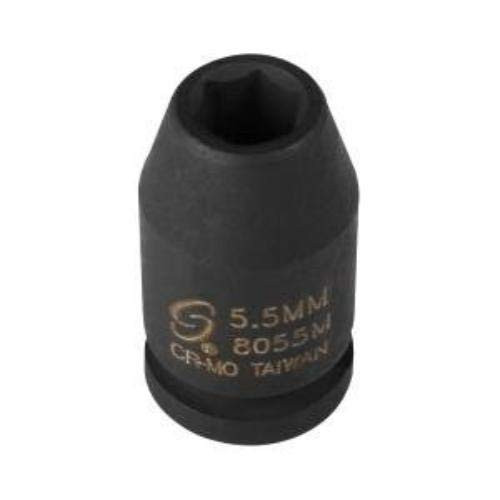 Sunex 8055m 1/4-Inch Drive 5.5-Mm Impact Socket