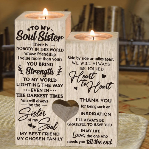 Graruby Candle Holder Gifts Sister Gifts from Sister Birthday Gifts for Sister Women Friends Personalized Custom Gifts Thank You Gifts
