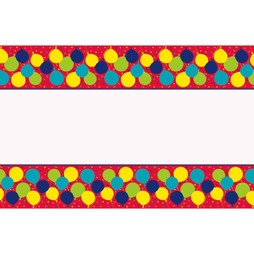Unique Balloon Party Rectangular Plastic Table Cover | 54' x 84' | 1 Pc
