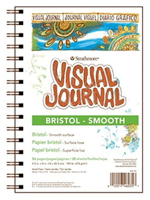 Strathmore Visual Journal Bristol Smooth 5.5"X8"-28 Sheets -460350