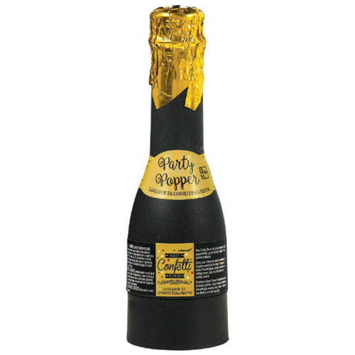 Amscan Mini Bottle Confetti Popper Party Supplies, 6 1/4", Multicolor
