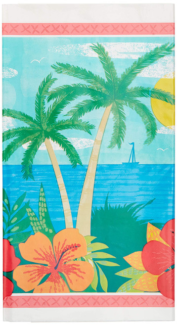 Amscan Summer Vibes Plastic Table Covers - 54" x 84", Pack of 3