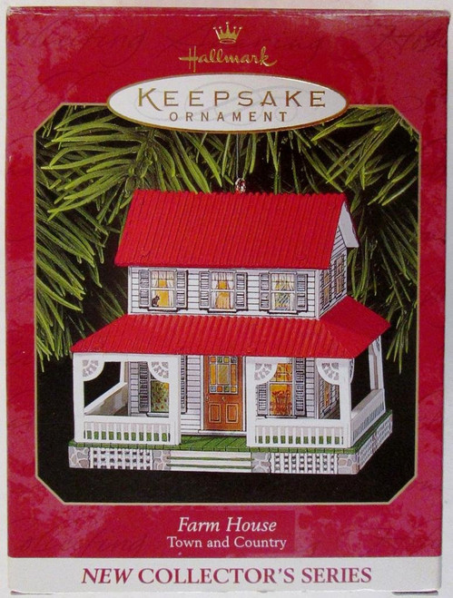 Hallmark Keepsake Ornament Farm House Town and Country 1st 1999