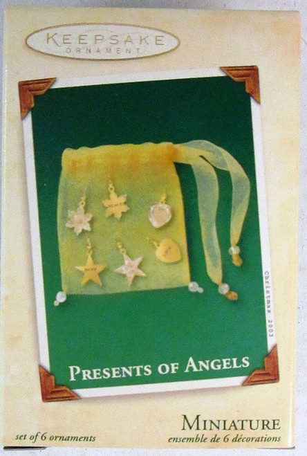 Hallmark Keepsake Miniature Ornament Presents of Angels Set of 6
