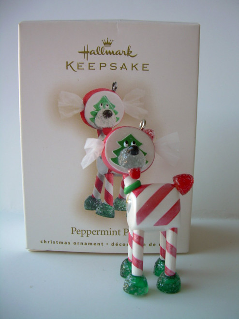 Hallmark Keepsake Ornament Peppermint Pup 2007