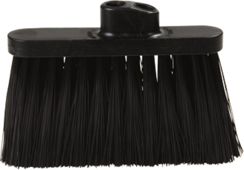 Carlisle FoodService Products 3685403 Flo-Pac Duo Sweep Stiff Filament Light Industrial Broom Head, Polypropylene Bristles, 11" Trim x 11" Width Bristle, 7" Overall Length, Black