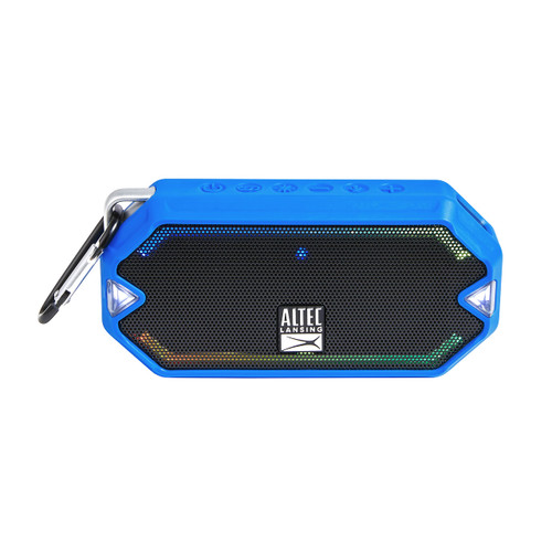 Altec Lansing HydraMini Wireless Bluetooth Speaker, IP67 Waterproof USB C Rechargeable Battery with 6 Hours Playtime, Compact, Shockproof, Snowproof, Everything Proof (Royal Blue)