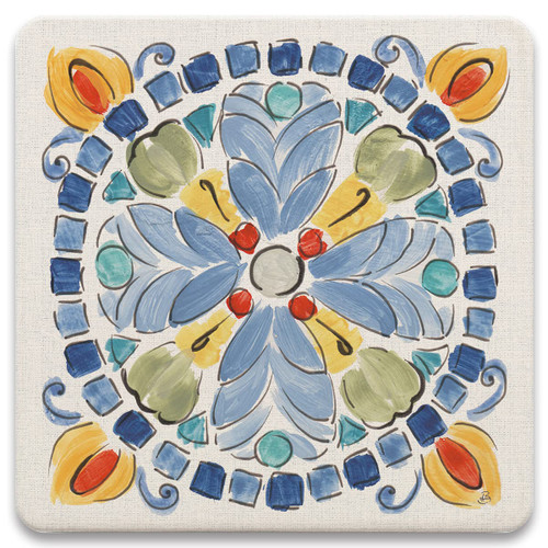 CoasterStone Absorbent Coaster Drinks Morning Bloom I, 4.25 Inches Wide, Set of Four