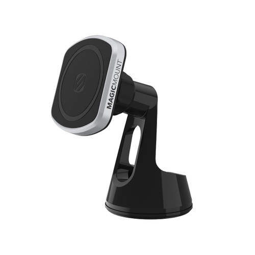Scosche MP2WD-XTSP MagicMount Pro2 Magnetic Car Phone Holder Windshield or Dashboard Mount with Suction Cup Compatible with MagSafe, iPhones, Galaxy, Pixel & All Smartphones