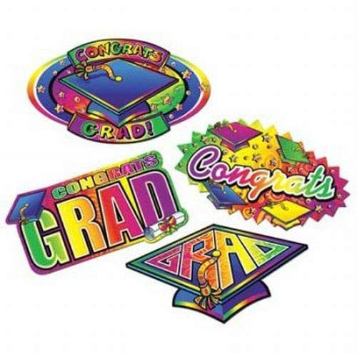 Congrats Grad Cutout Set of 4