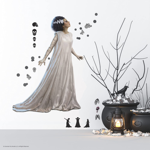 Universal Monsters Bride Of Frankenstein Giant Peel and Stick Wall Decals by RoomMates, RMK5212GM