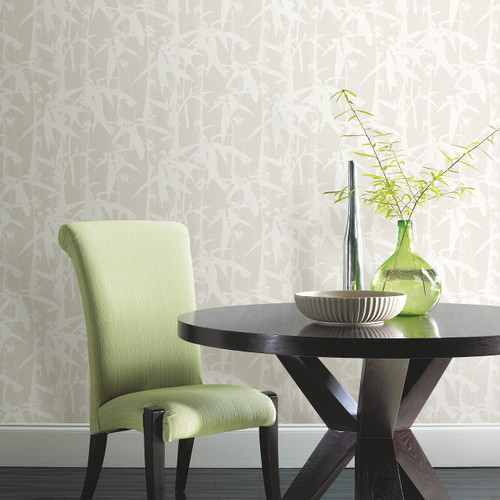 RoomMates RMK12078WP Modern Bamboo Peel and Stick Wallpaper, Tan