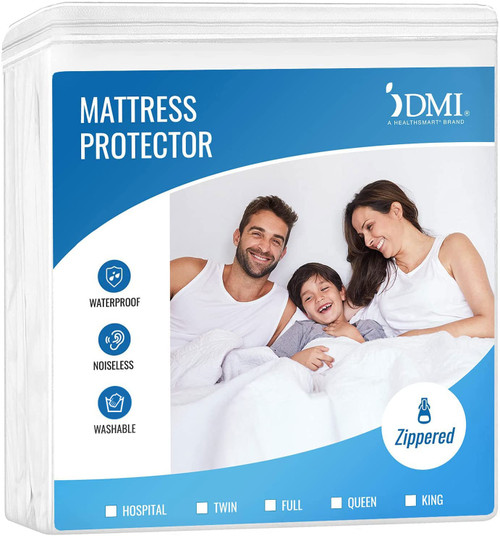 DMI Waterproof Mattress Protector, Waterproof Mattress Cover, Mattress & Bed Pad, Bed Cover, Encased Zippered Fit, Twin DMI Waterproof Mattress Protector, Waterproof Mattress Cover, Mattress & Bed Pad, Bed Cover, Encased Zippered Fit, Twin