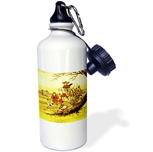 3dRose wb_80391_1"Picture Of A Japanese Painting Samurai On A Horse" Sports Water Bottle, 21 oz, White 3dRose wb_80391_1"Picture Of A Japanese Painting Samurai On A Horse" Sports Water Bottle, 21 oz, White