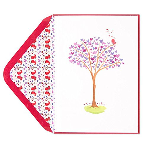 Papyrus Happy Valentine's Day Card - Bird in Heart Tree - Sending You Love and Happy Wishes