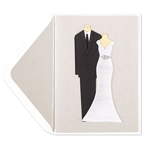 PAPYRUS Handmade Bride And Groom Card, 1 EA