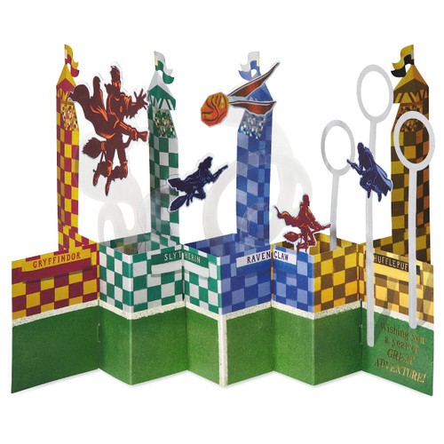 American Greetings Pop Up Harry Potter Birthday Card (Quidditch)