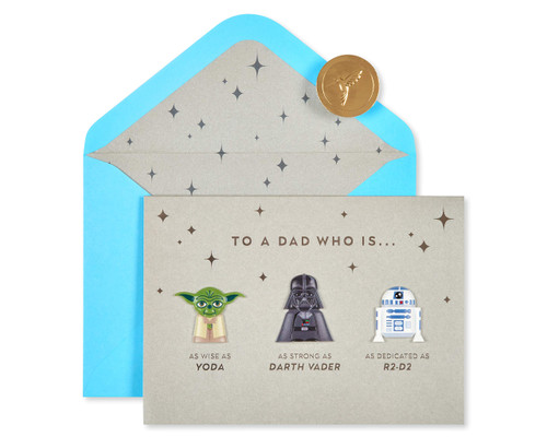Papyrus Star Wars Father's Day Card (Best Dad In The Galaxy) Papyrus Star Wars Father's Day Card (Best Dad In The Galaxy)