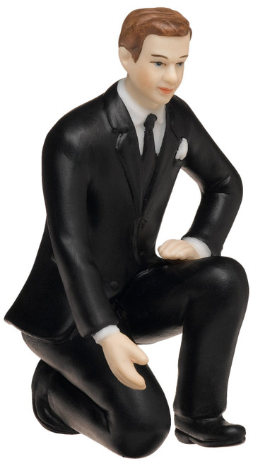 Weddingstar Groom Lending a Hand Porcelain Figurine Cake Topper