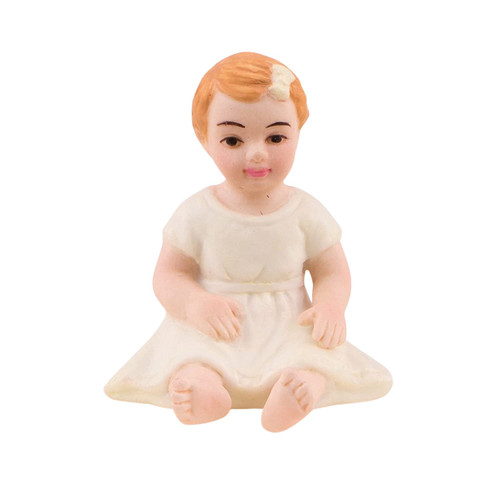 WEDDINGSTAR Baby Girl Porcelain Figurine Wedding Cake Topper