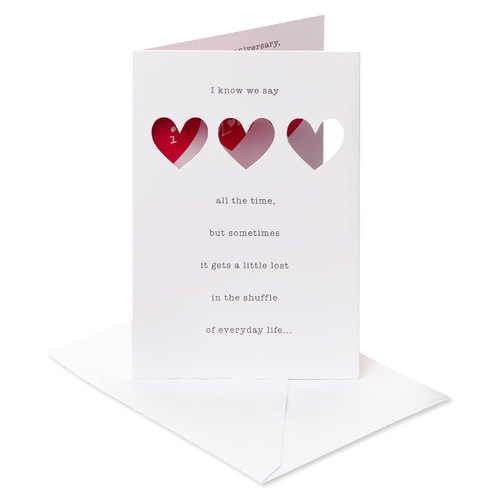 American Greetings Romantic Anniversary Card (I Love You)