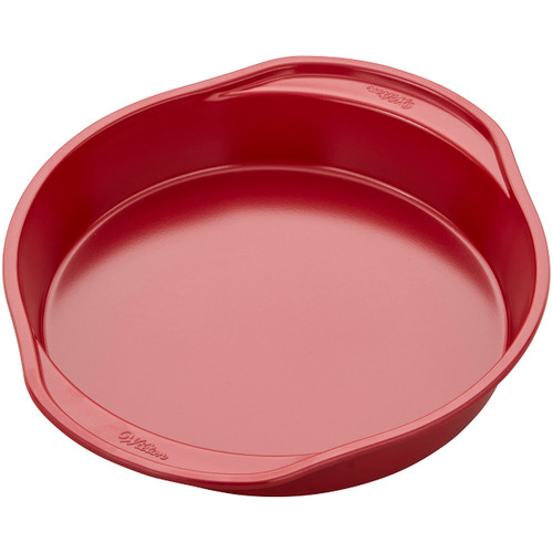 Wilton Christmas Red Non-Stick Round Cake Pan, 9-Inch Wilton Christmas Red Non-Stick Round Cake Pan, 9-Inch