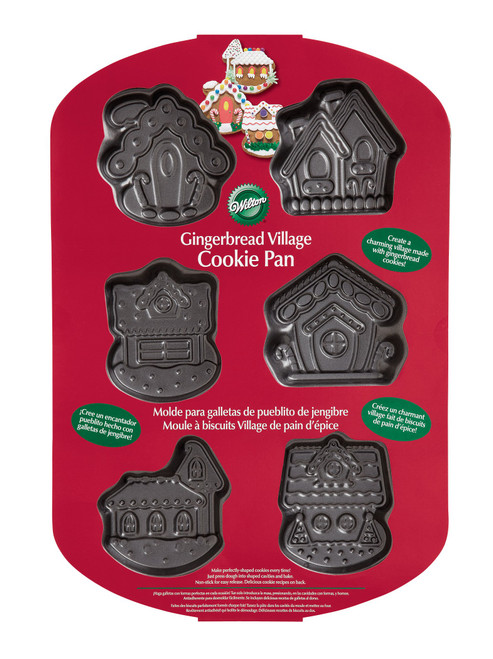Wilton 6 Cavity Gingerbread Village Cookie Pan Wilton 6 Cavity Gingerbread Village Cookie Pan