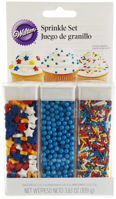 Wilton Primary Sprinkle Set, 3.83-Ounce