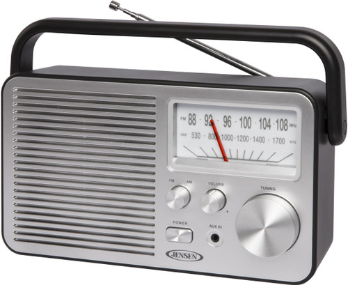 JENSEN MR-750-BK MR-750 Portable AM/FM Radio (Black)