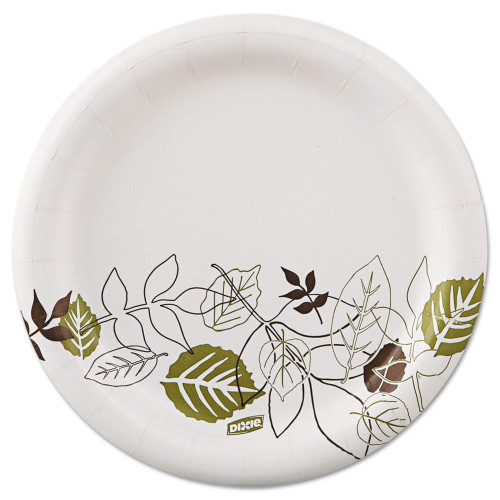 Dixie Paper Plates, 6-7/8", Pathways Design, Pack of 125 Plates