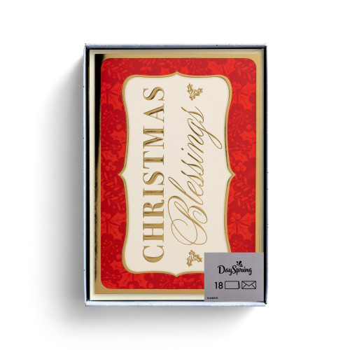 DaySpring - Christmas Blessings - 18 Inspirational Christmas Cards with Envelopes, KJV (J6341) DaySpring - Christmas Blessings - 18 Inspirational Christmas Cards with Envelopes, KJV (J6341)