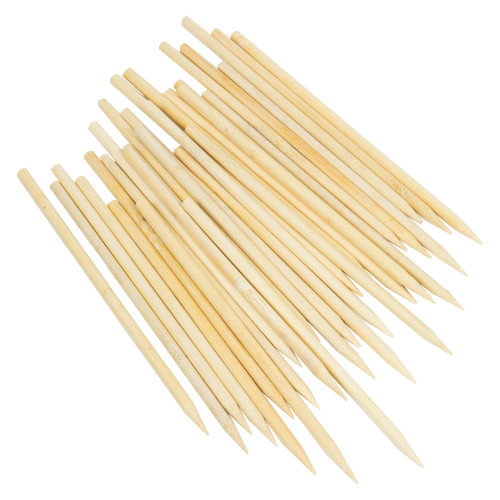 Chef Craft 21893 Select Bamboo Apple Sticks, 6 inch 30 Piece Set, Natural