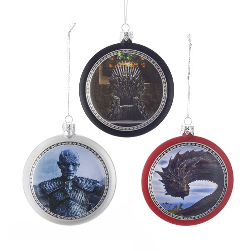 Kurt S. Adler Kurt Adler Set Game of Thrones Ornaments, 3 Piece