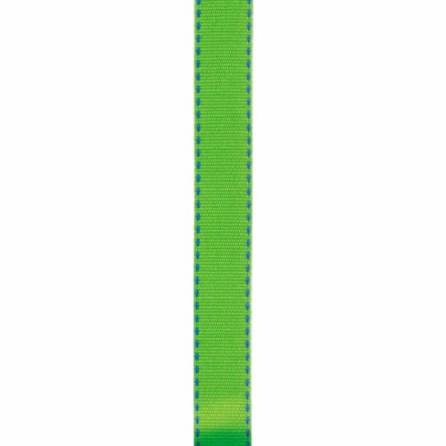 Offray Sidesaddle Craft Ribbon, 5/8-Inch x 9-Feet, Apple Green & Electric Blue