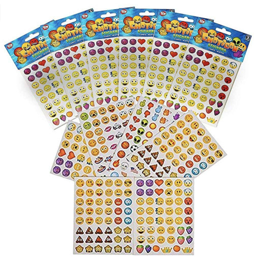 Rhode Island Novelty 7.5" Emoticon Stickers
