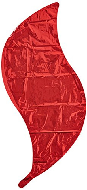 Anagram International Curve Foil-Flat-Balloon, 36", Red Anagram International Curve Foil-Flat-Balloon, 36", Red