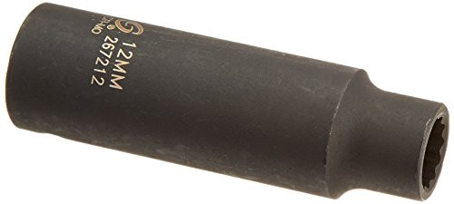 Sunex 267212 1/2-Inch Drive 12-mm 12-Point Deep Impact Socket