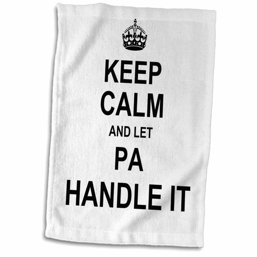 3D Rose Keep Calm and Let Pa Handle It-Funny Fun Fixer Dad Hand Towel, 15" x 22" 3D Rose Keep Calm and Let Pa Handle It-Funny Fun Fixer Dad Hand Towel, 15" x 22"