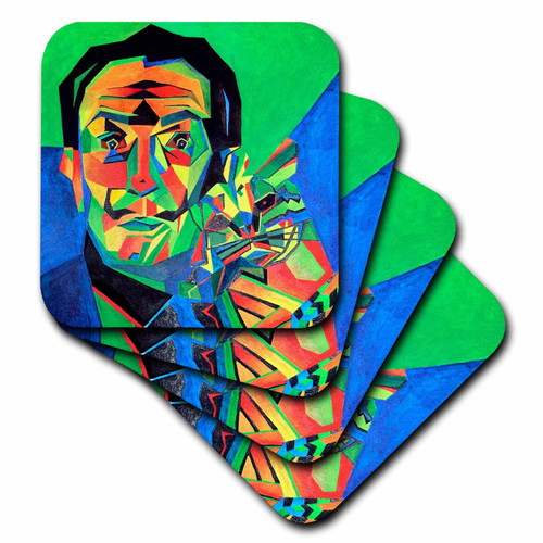 3dRose LLC Salvador Dali Abstract Ceramic Tile Coaster, Set of 4 3dRose LLC Salvador Dali Abstract Ceramic Tile Coaster, Set of 4