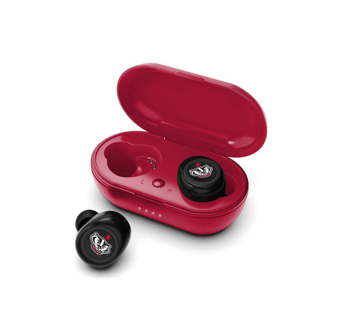 NCAA Wisconsin Badgers True Wireless Earbuds, Team Color