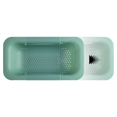 COOK WITH COLOR Over the Sink Strainer - Expandable Colander Basket - Fruit and Vegetable Washing Basket, Large Pasta Colander - Extendable Sink Colander for Kitchen Sink (Sage) COOK WITH COLOR Over the Sink Strainer - Expandable Colander Basket - Fruit and Vegetable Washing Basket, Large Pasta Colander - Extendable Sink Colander for Kitchen Sink (Sage)