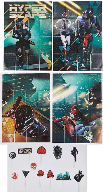 Amscan 671138 Hyper Scape Scene Setter and Props | Wall Decoration | 1 Set